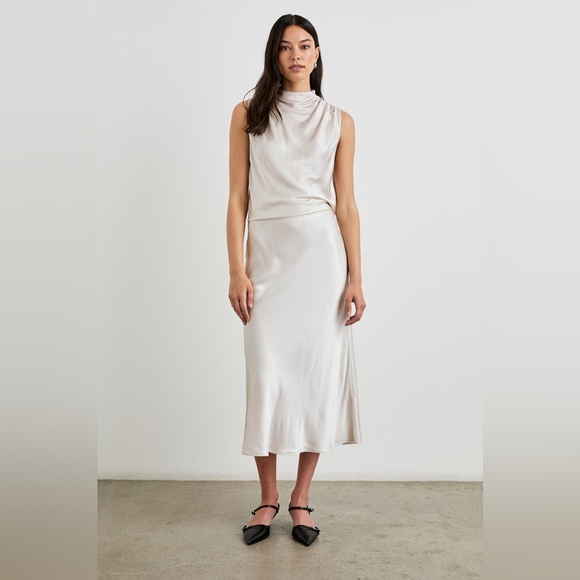 NWT Rails Berlin Ivory Midi Skirt large